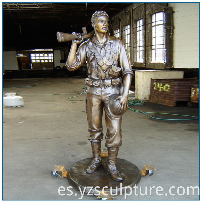 Life Size Bronze Soldier Statue